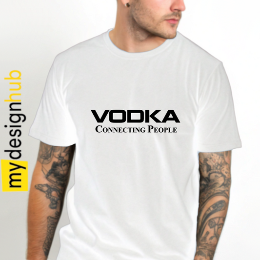 Tshirt Spruch "Vodka connecting People" Motiv funshirt