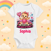 Babybody Personalisiert Schlager Mädchen Motiv & Spruch Heute schon Schlager geträumt Individuell bedruckt mit Wunschname Baumwolle Geschenk zur Geburt, Taufe & Babyparty
