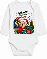 Babybody Weihnachten – Schlaf? Nicht vor Weihnachten! mit Wunschname