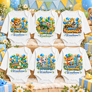 Baby Body 1. Geburtstag personalisiert mit Name - Langarmbody Jungen aus Baumwolle - Geschenk zum ersten Lebensjahr, Löwe – Produktansicht 2