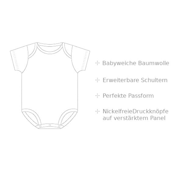 Babybody mit Aufdruck Motiv Meine Tante hat gesagt ich darf das Spruch Lustig Kurzarm