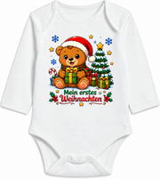 Babybody Weihnachten – Mein erstes Weihnachten – Bär mit Wunschname