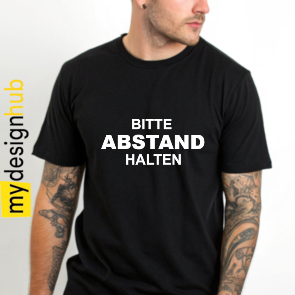 Tshirt Spruch "Bitte Abstand halten" Motiv funshirt