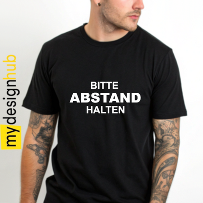 Tshirt Spruch "Bitte Abstand halten" Motiv funshirt
