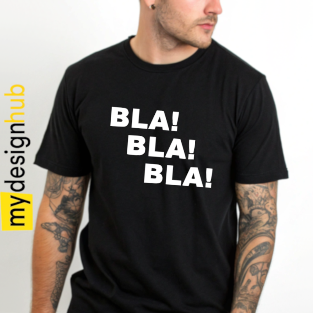 Tshirt Spruch "Bla! Bla! Bla!" Motiv funshirt