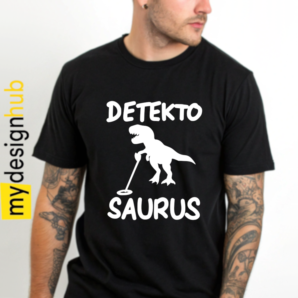 Tshirt Spruch "Detekto Saurus" Sondeln Motiv funshirt
