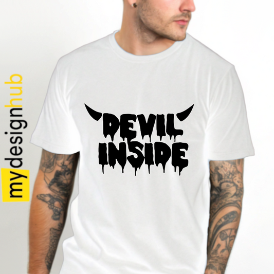 Tshirt Spruch "Devil inside" Motiv funshirt