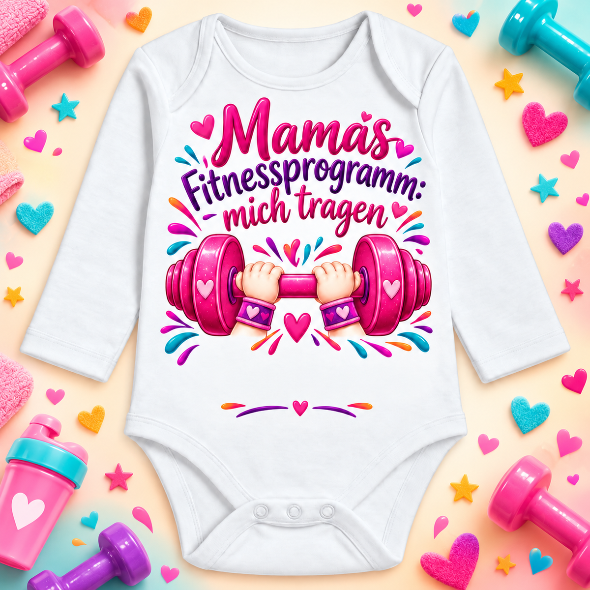 Mamas Fitnessprogramm: mich tragen – Namensvorschau ohne Wunschname