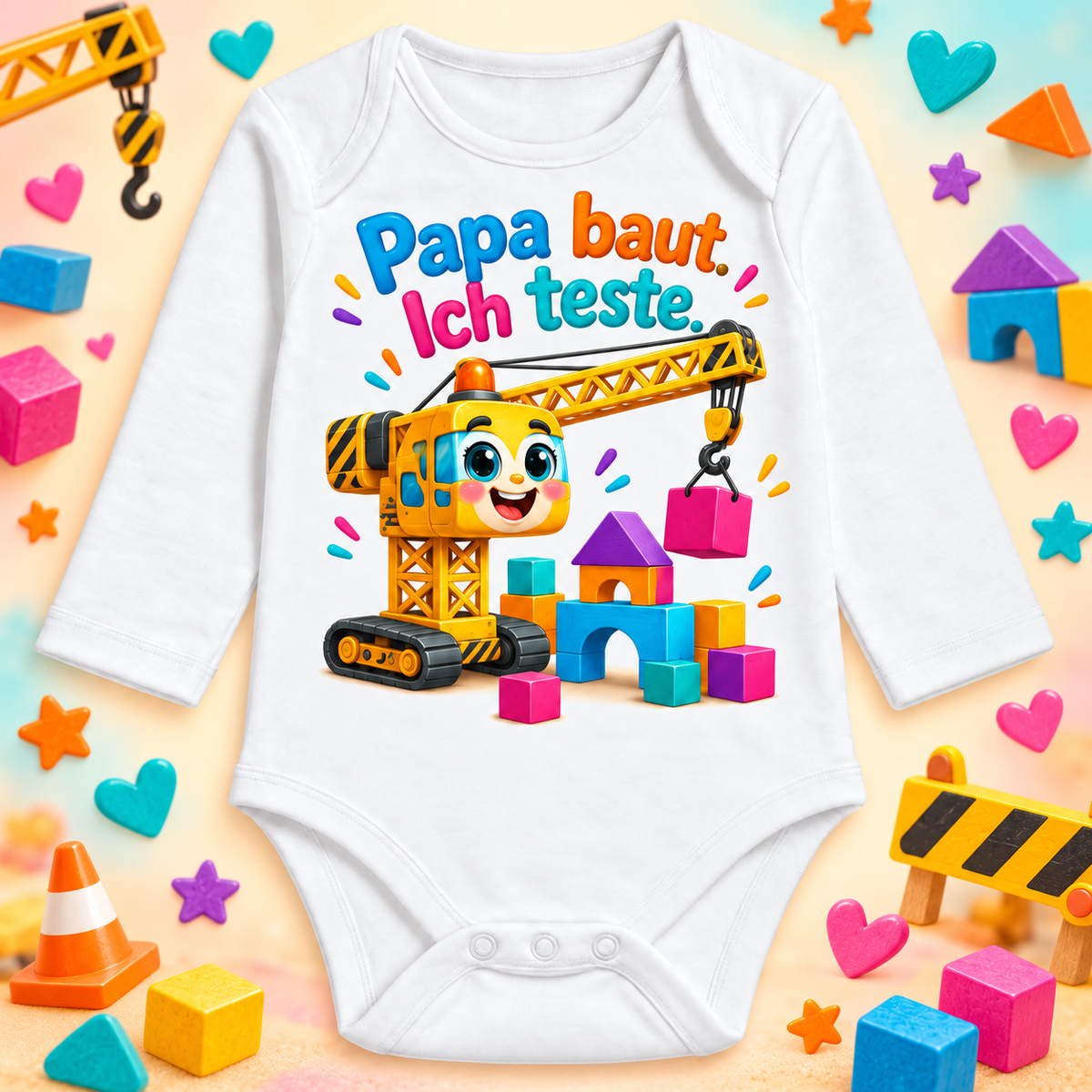 Papa baut. Ich teste. – Namensvorschau ohne Wunschname