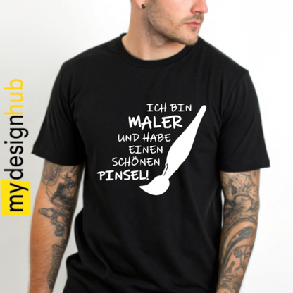 Tshirt Spruch "Ich bin Maler und habe einen schönen Pinsel!" Motiv funshirt