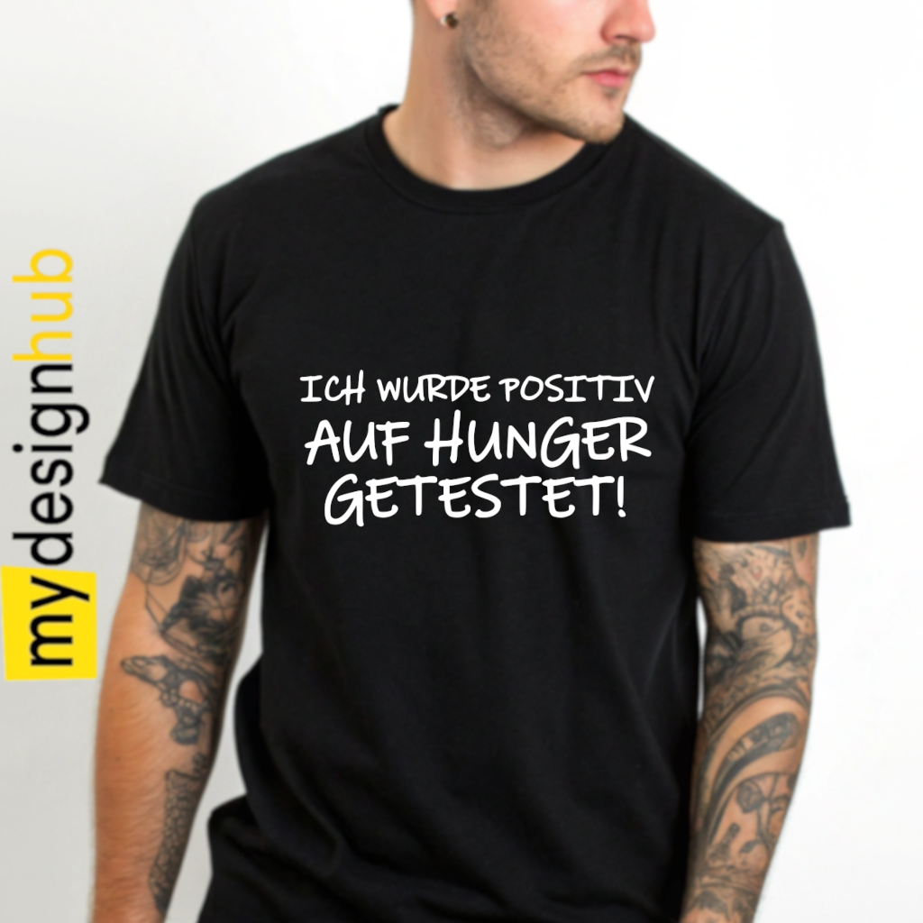 Tshirt Spruch "Ich wurde positiv auf Hunder getestet" Motiv funshirt