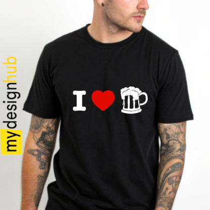 Tshirt Spruch "I love Bier" Motiv funshirt