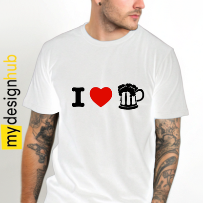 Tshirt Spruch "I love Bier" Motiv funshirt