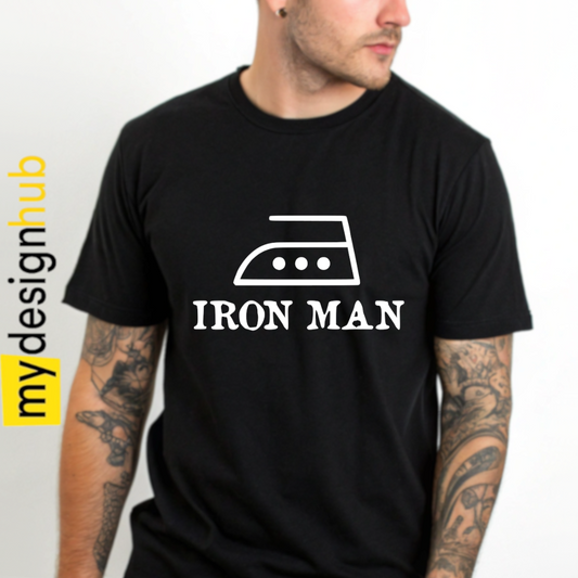 Tshirt Spruch "Iron Man" Bügeleisen Motiv funshirt