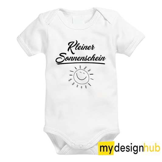 Babybody mit Aufdruck Motiv Kleiner Sonnenschein Spruch Lustig Kurzarm
