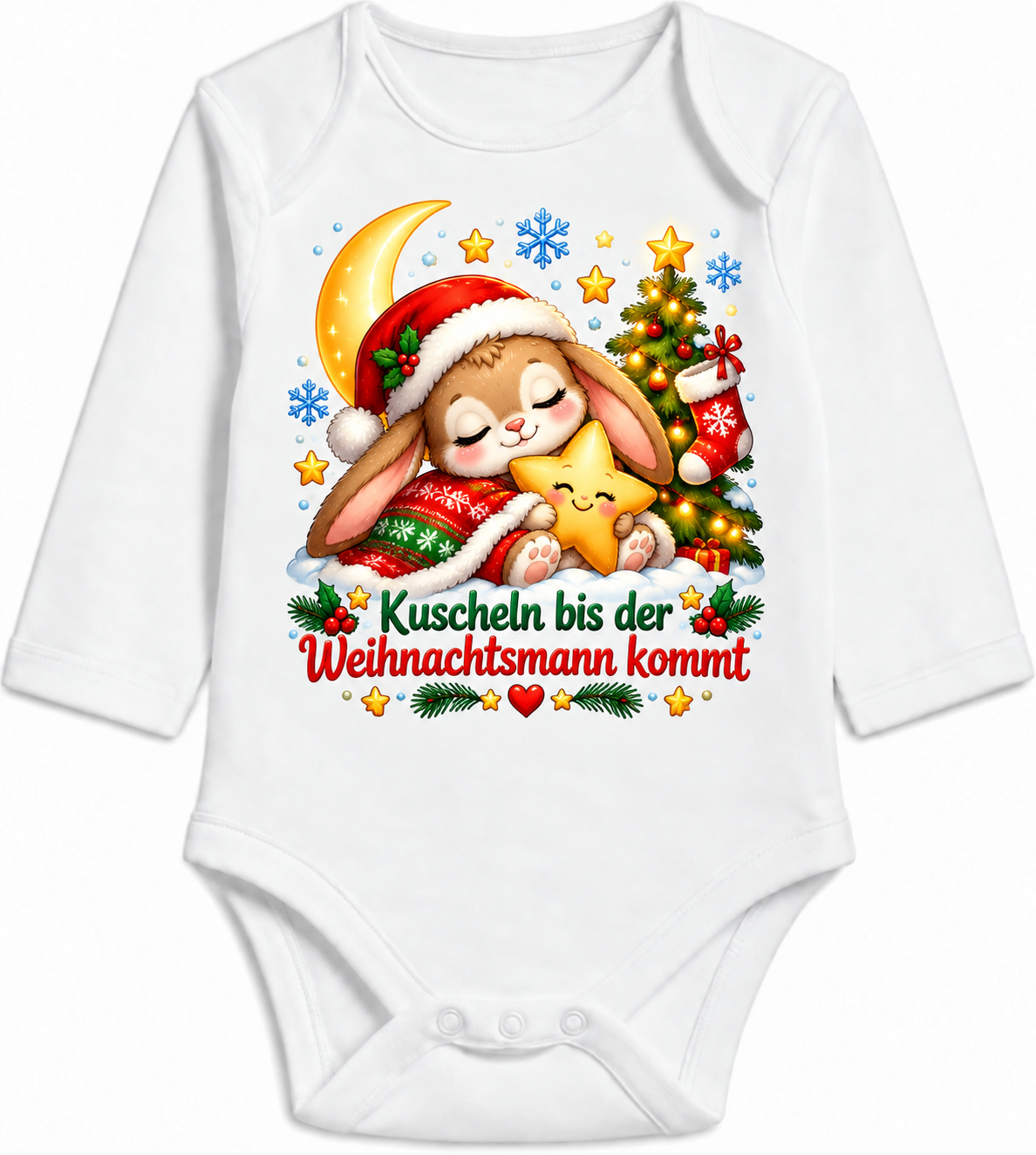 Kuscheln bis der Weihnachtsmann kommt – Personalisierungsvorschau ohne Beispielname