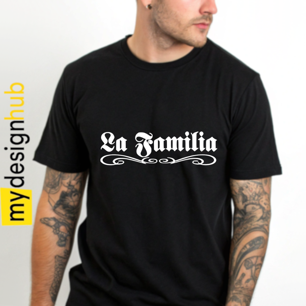 Tshirt Spruch "La Familia" Motiv funshirt