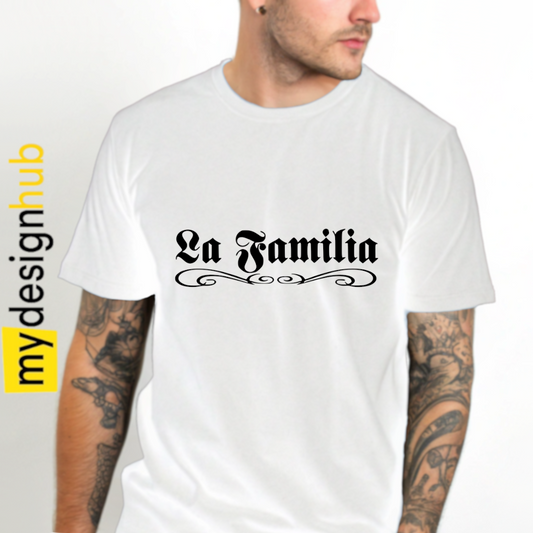 Tshirt Spruch "La Familia" Motiv funshirt
