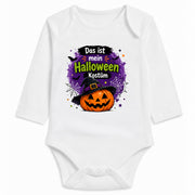 Babybody Langarm – Halloween – Kürbis | mit Wunschname – Personalisierungsvorschau ohne Beispielname