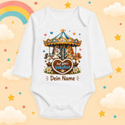 Babybody Langarm – Volksfest – Auf gehts Volksfest | mit Wunschname – Produktansicht