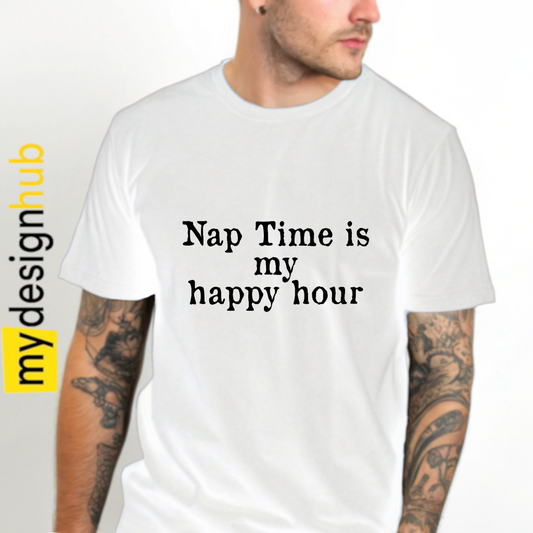 Tshirt Spruch "Nap Time is my happy hour" Motiv funshirt