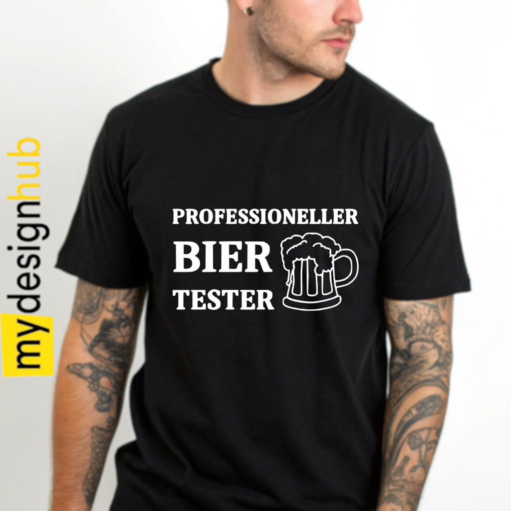 Tshirt Spruch "Professioneller Bier Tester" Motiv funshirt