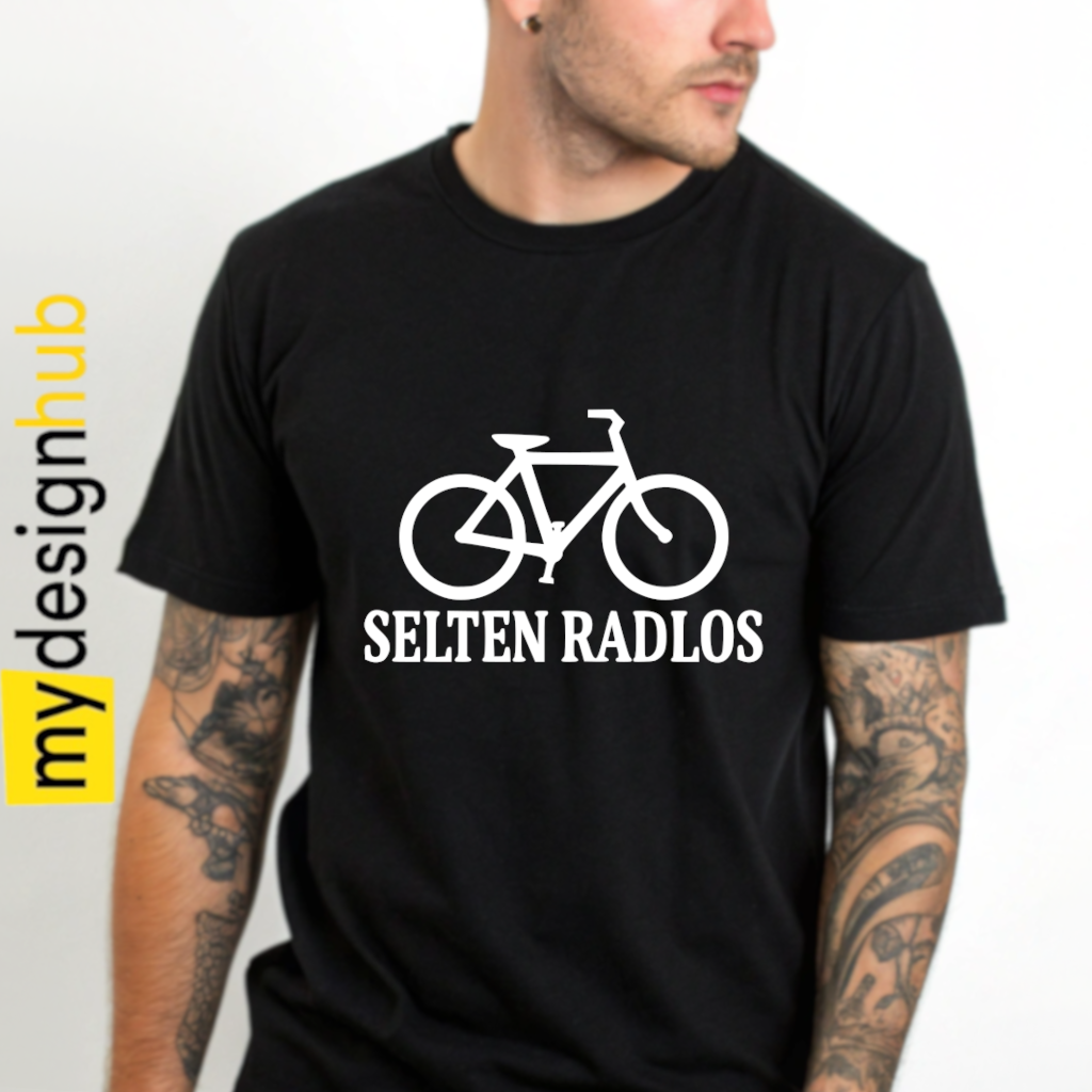 Tshirt Spruch "Selten radlos" Motiv funshirt