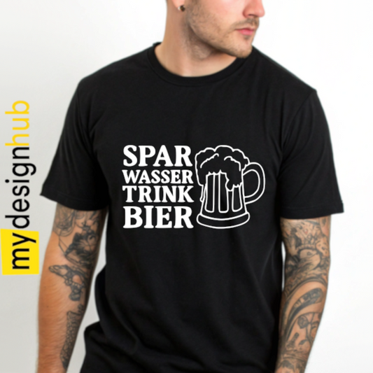 Tshirt Spruch "Spar Wasser trink Bier" Motiv funshirt