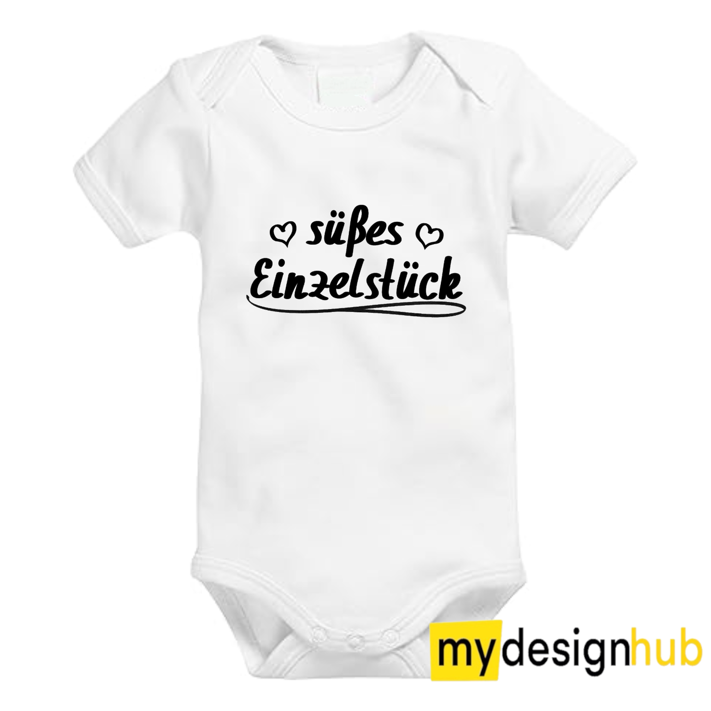 Babybody mit Aufdruck Motiv süßes Einzelstück Spruch Lustig Kurzarm