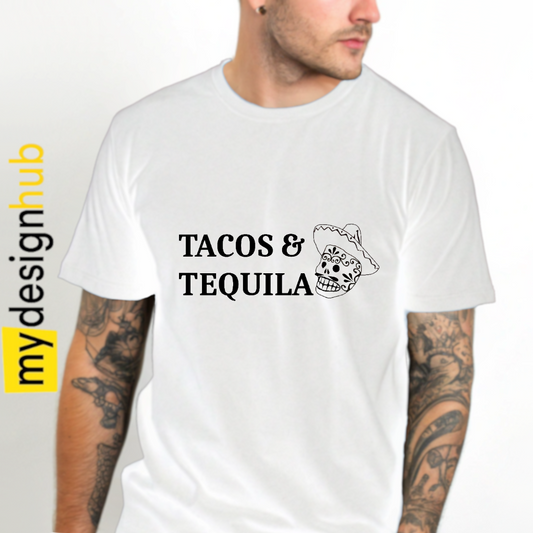 Tshirt Spruch "Tacos & Tequila" Motiv funshirt