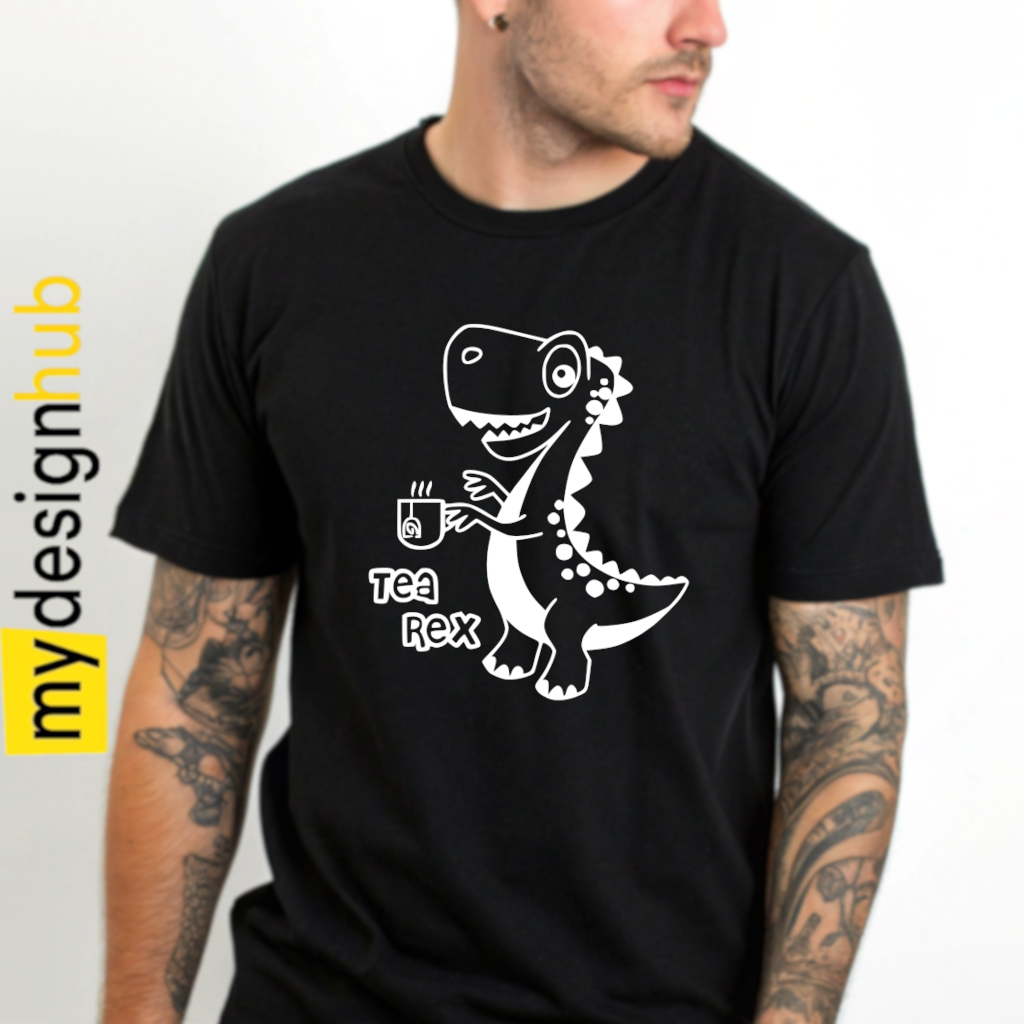 Tshirt Spruch "Tea Rex" Tee Dino Motiv funshirt