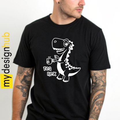 Tshirt Spruch "Tea Rex" Tee Dino Motiv funshirt