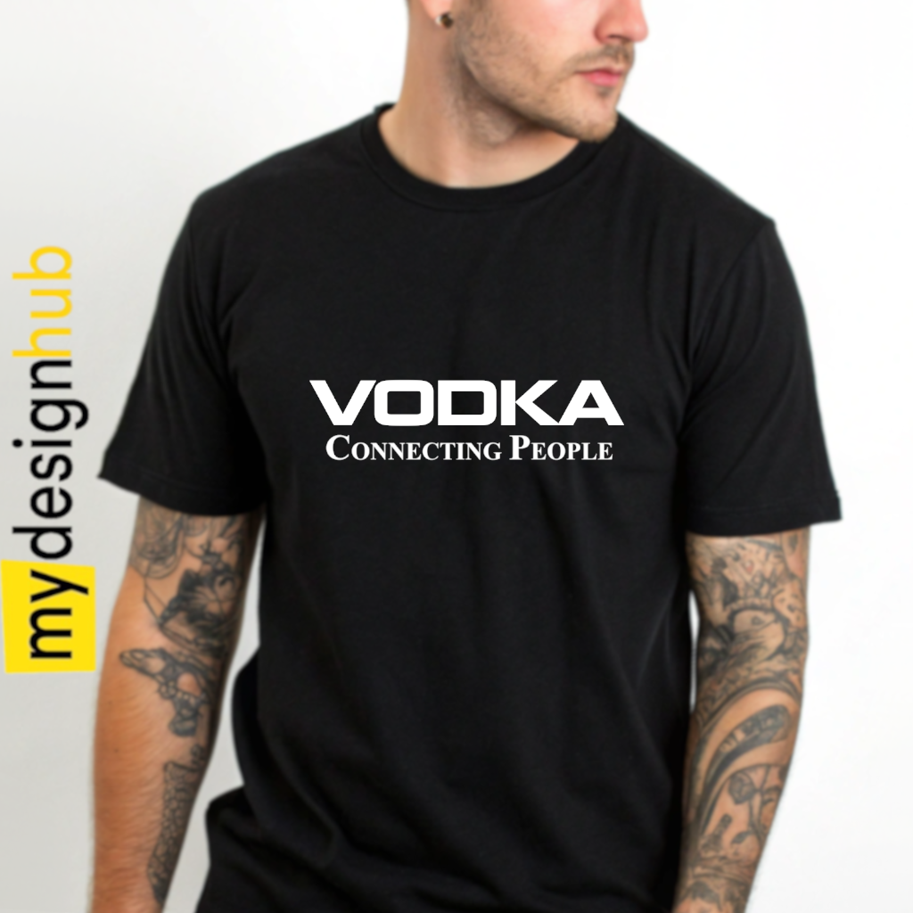Tshirt Spruch "Vodka connecting People" Motiv funshirt